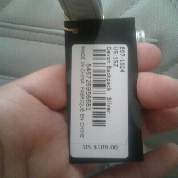 LAST ONE!! Dazzling, Bebe Silver Mini Backpack - Picture 4 of 5